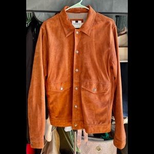 TOPMAN Rust Suede Harrington Jacket ($195)
